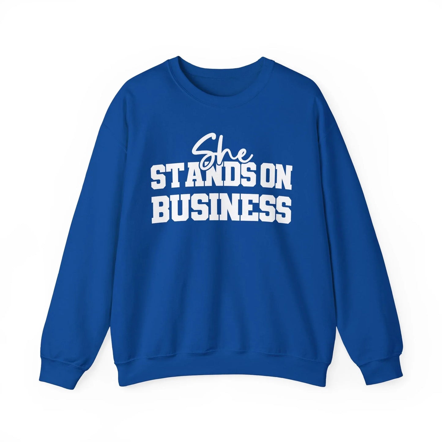 Boss Lady Vibes Sweatshirt - Royal / S