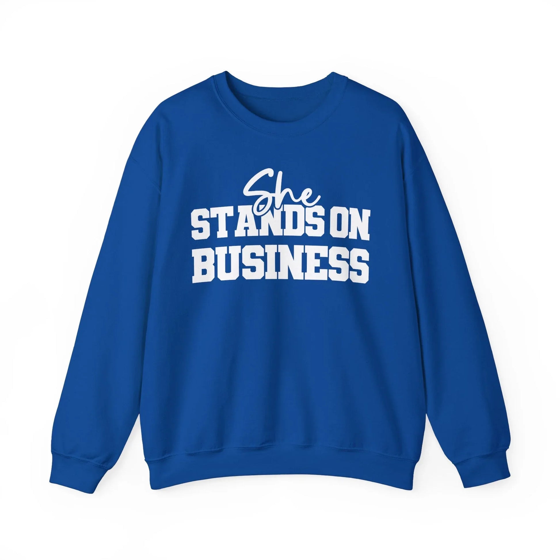 Boss Lady Vibes Sweatshirt - Royal / S
