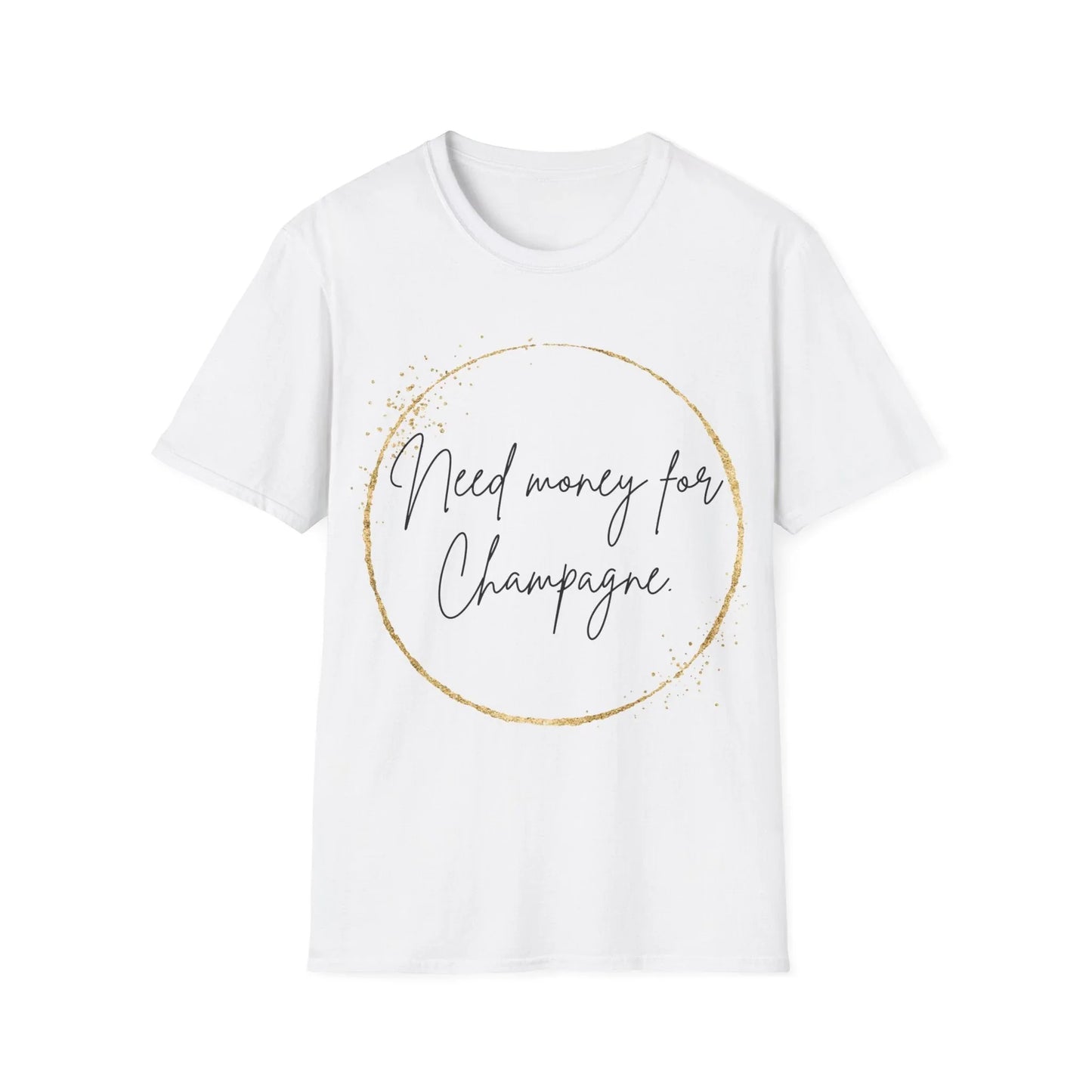 Bubbly on a Budget | white | Unisex - White / S - T-Shirt
