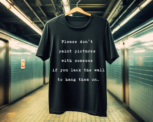 Build the Wall Before Art | black | Unisex - T-Shirt