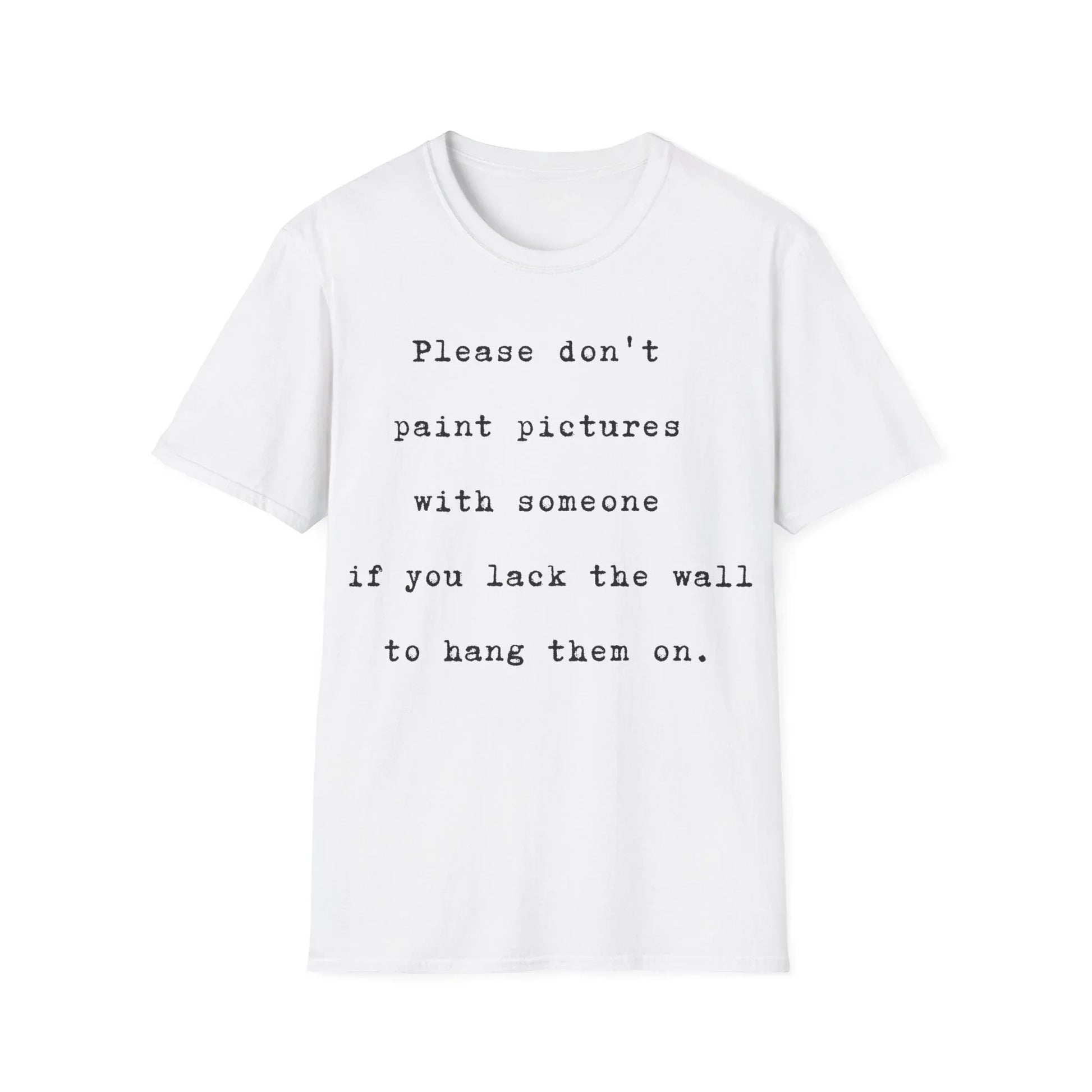 Build the Wall Before Art | white | Unisex - White / S - T-Shirt