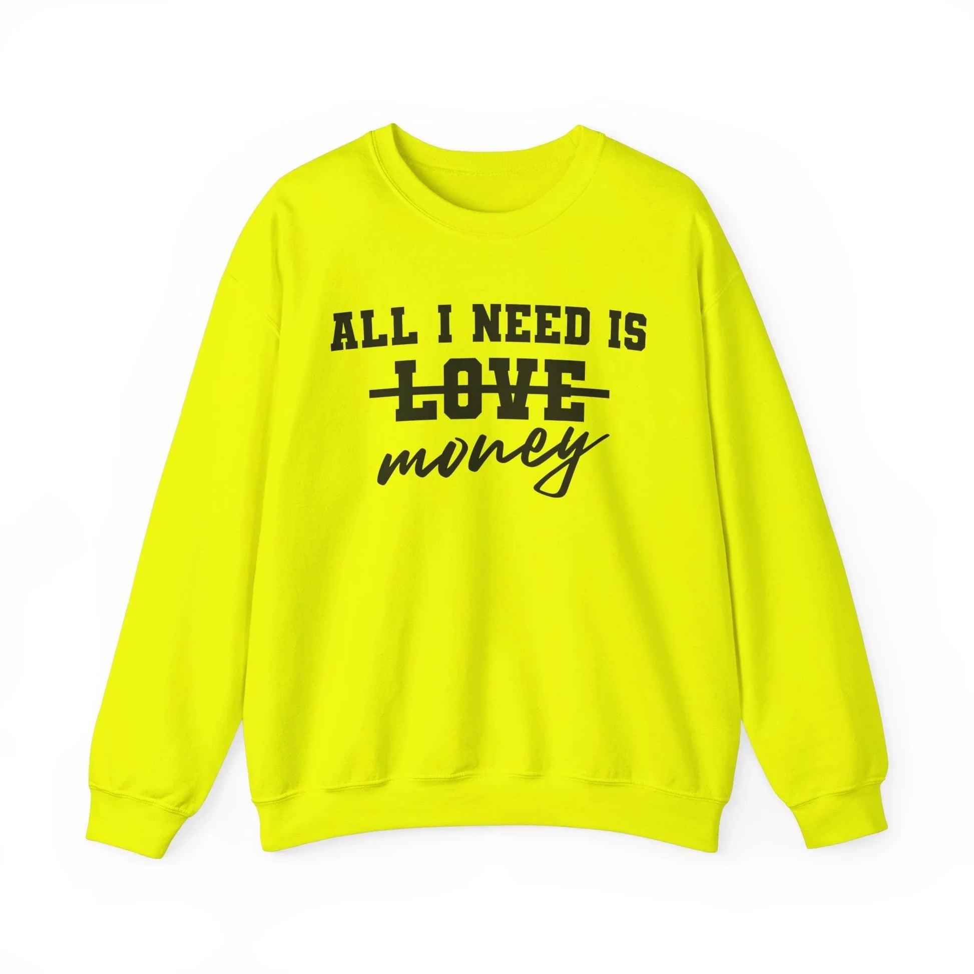 Cash Goals Sweatshirt - Safety Green / S