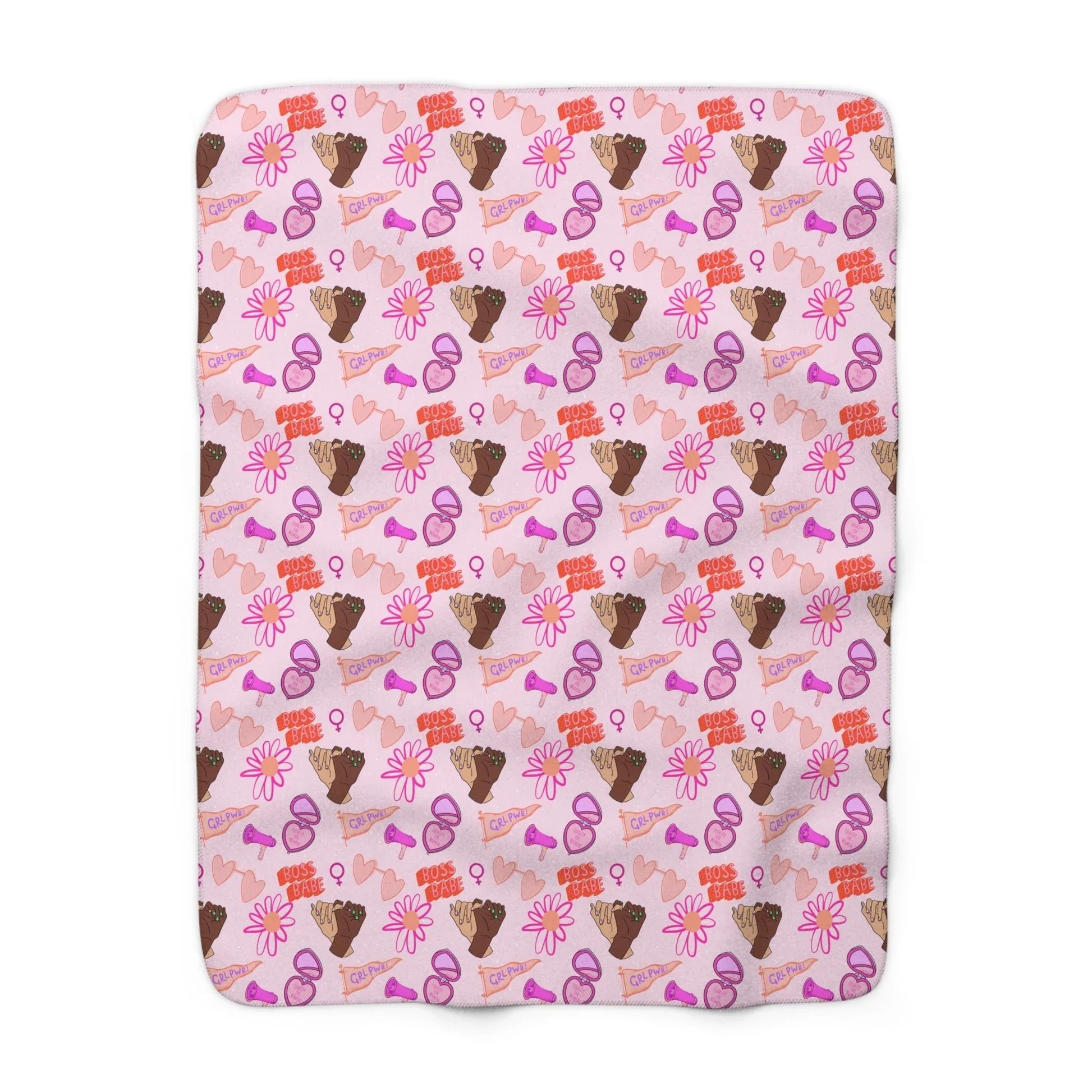 Celebrate Her Power Blanket - 50’’ × 60’’ - Home Decor