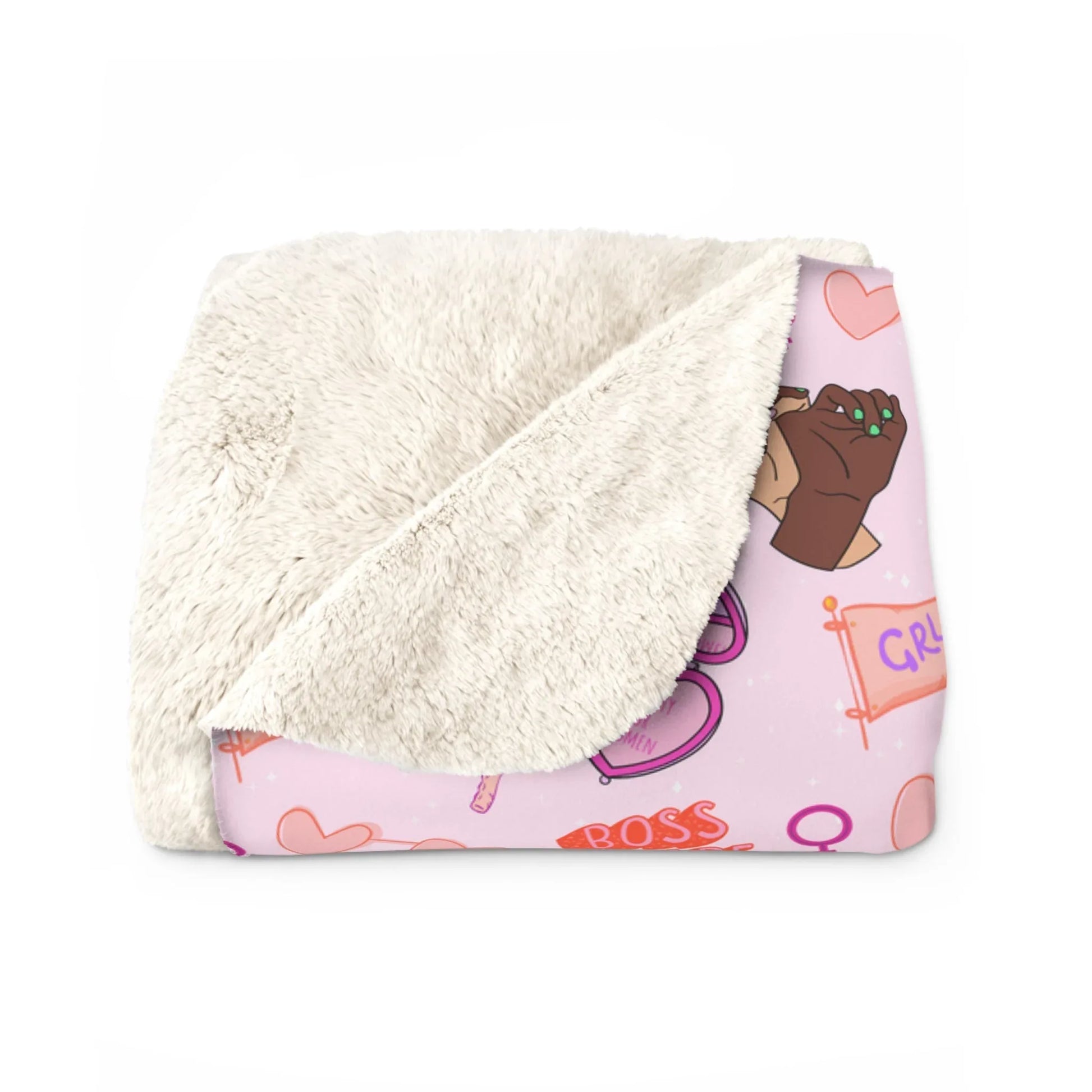 Celebrate Her Power Blanket - 50’’ × 60’’ - Home Decor