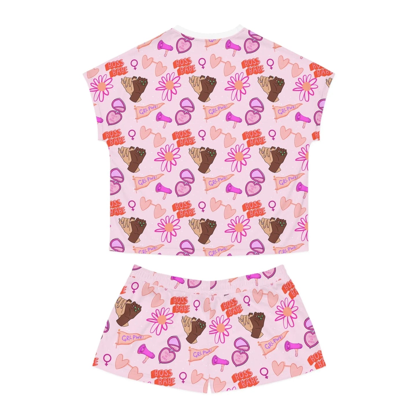 Celebrate Her Power Women’s Short Pajama Set - All Over Prints
