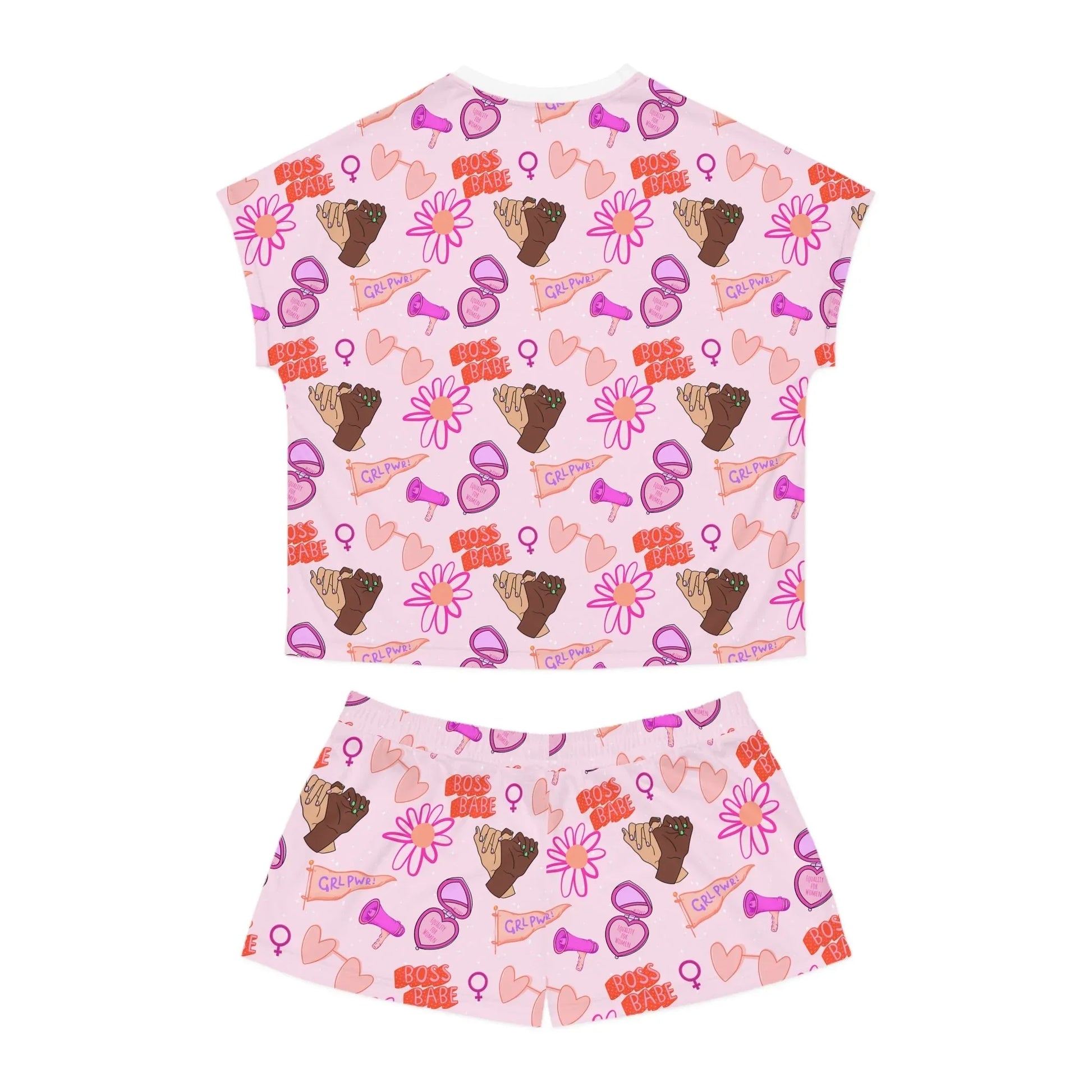 Celebrate Her Power Women’s Short Pajama Set - All Over Prints