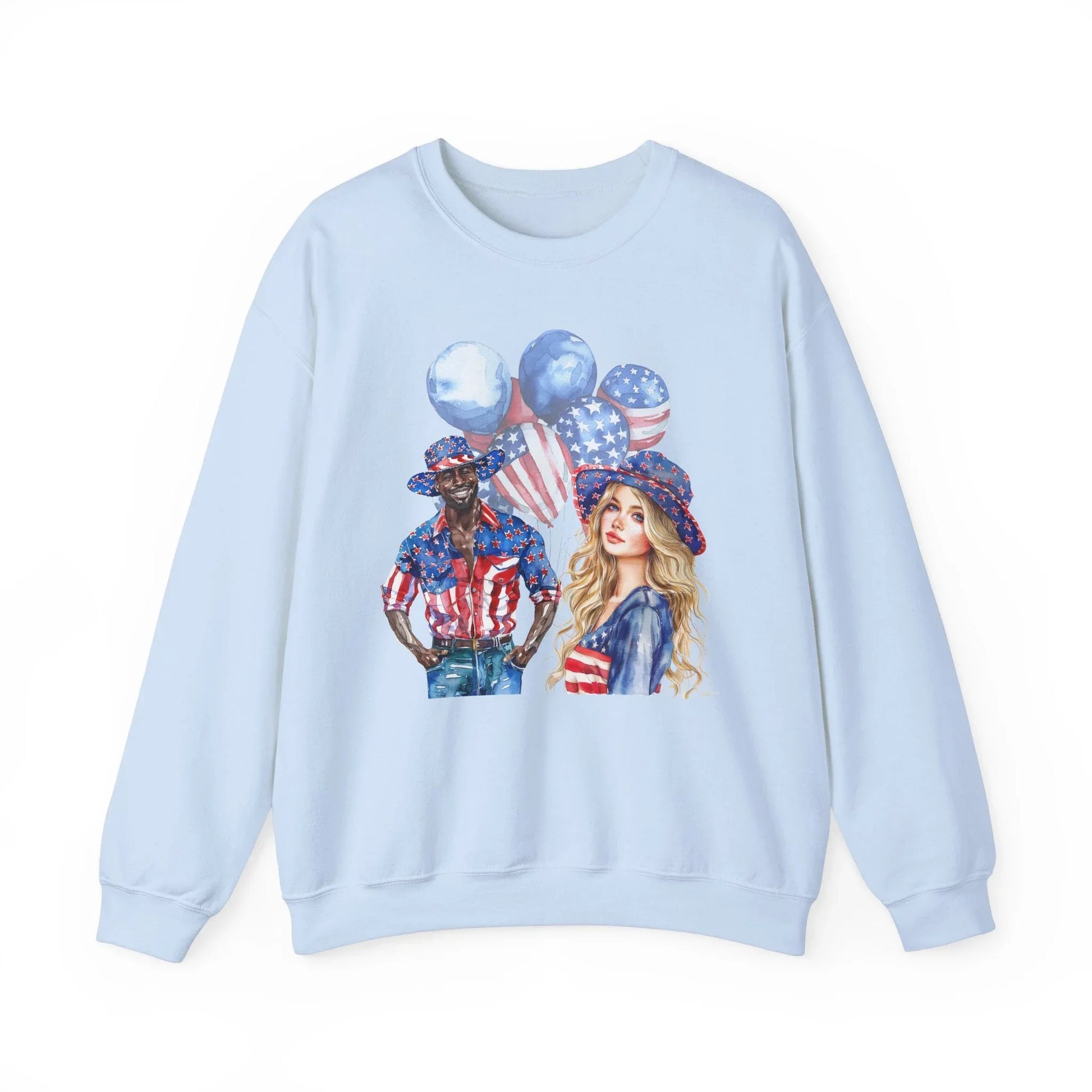 Celebrate the USA Sweatshirt | Unisex - Light Blue / S