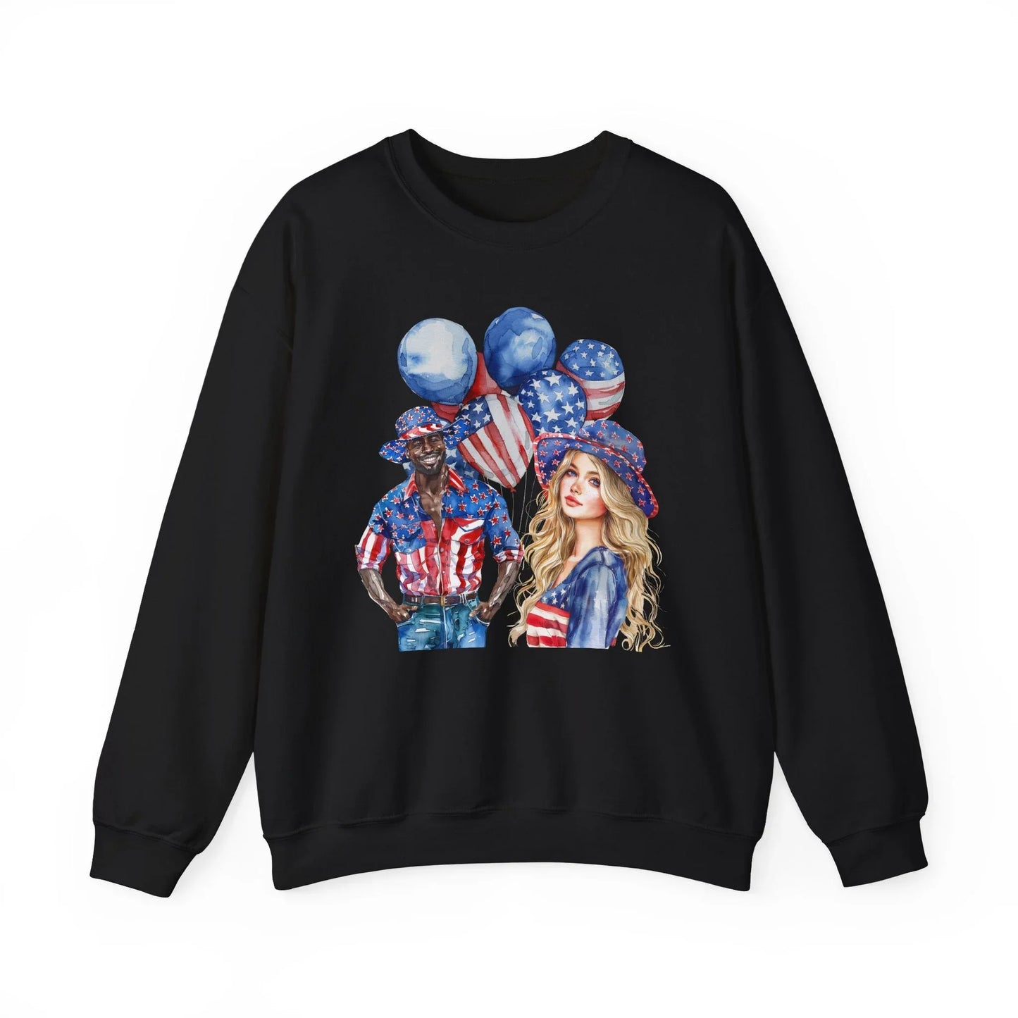 Celebrate the USA Sweatshirt | Unisex - Black / S