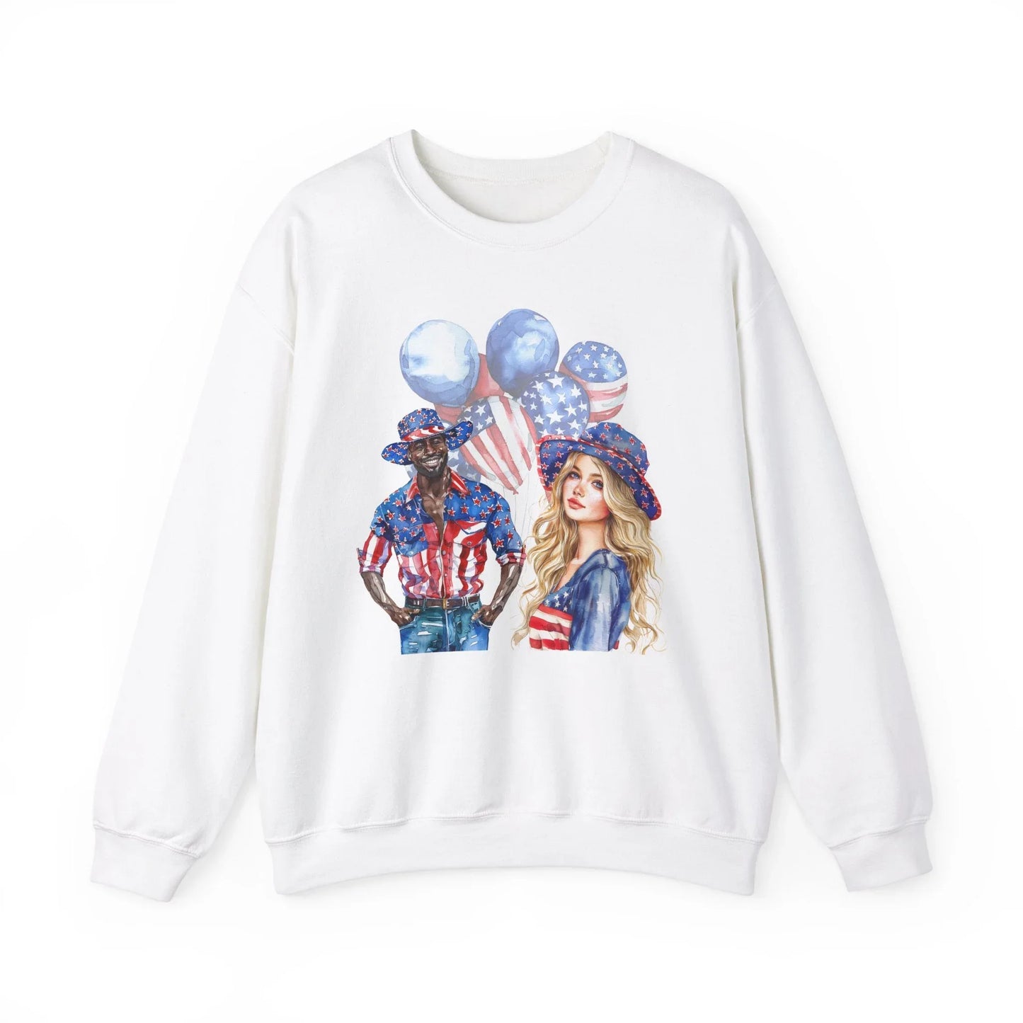 Celebrate the USA Sweatshirt | Unisex - White / S