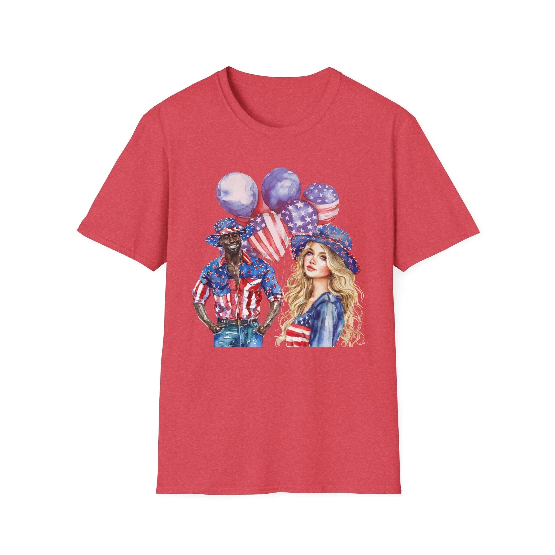 Celebrate the USA T-Shirt | Unisex - S / Heather Red