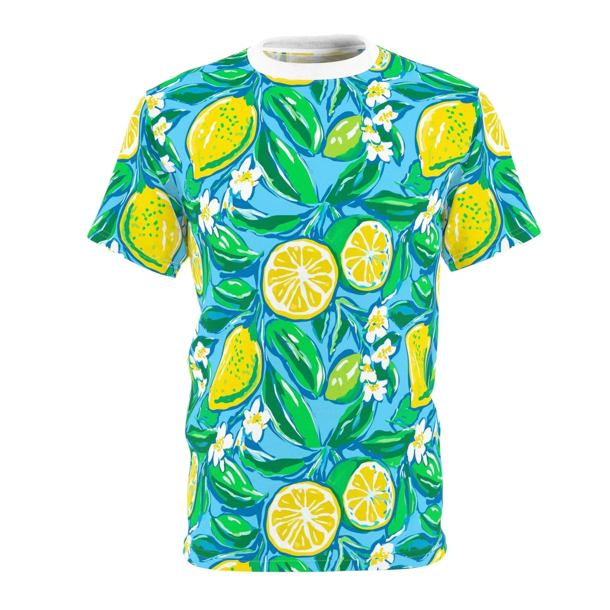 Citrus Splash All-Over-Print T-Shirt - White stitching / 4 oz. / S - All Over Prints