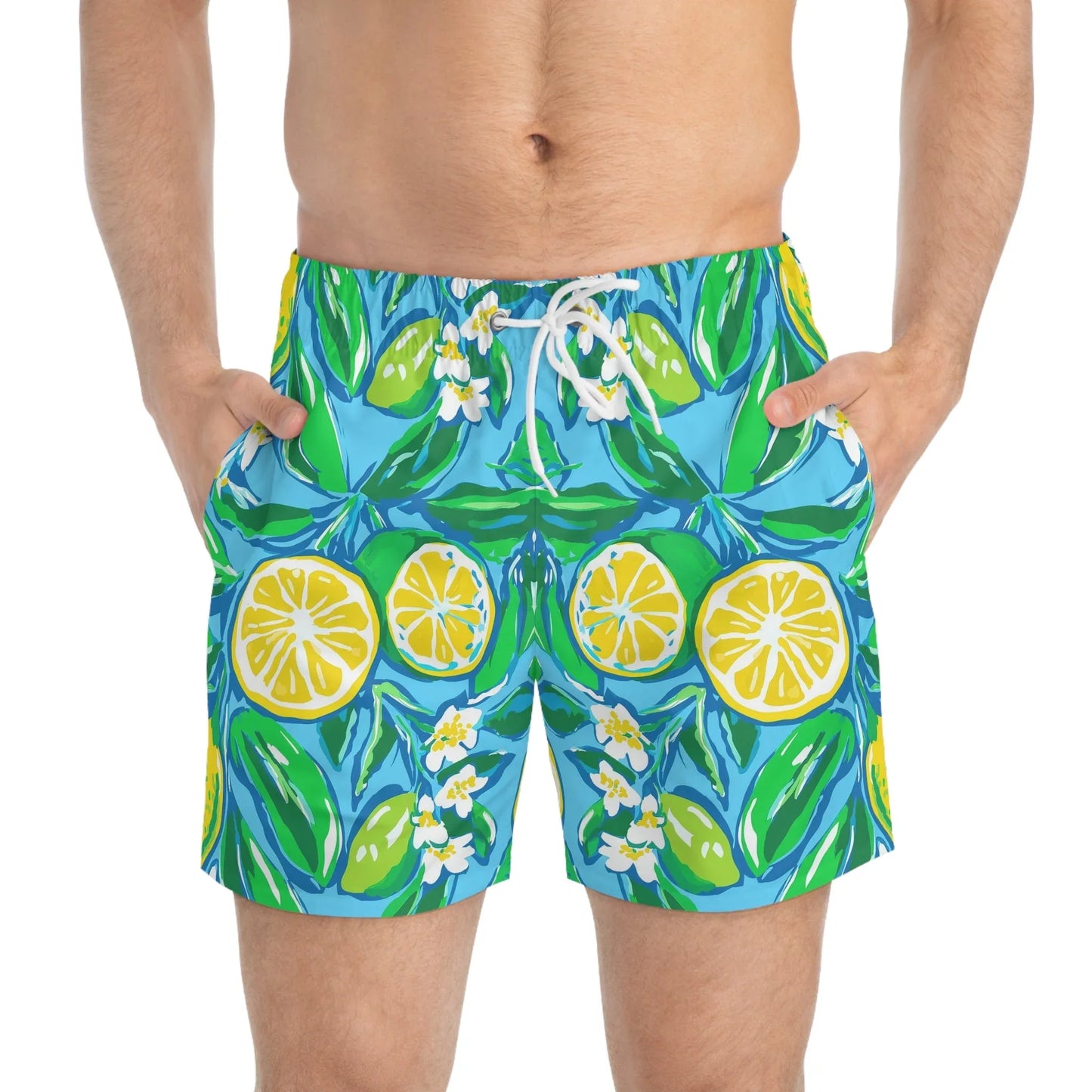 Citrus Splash Swim Trunks - All Over Prints