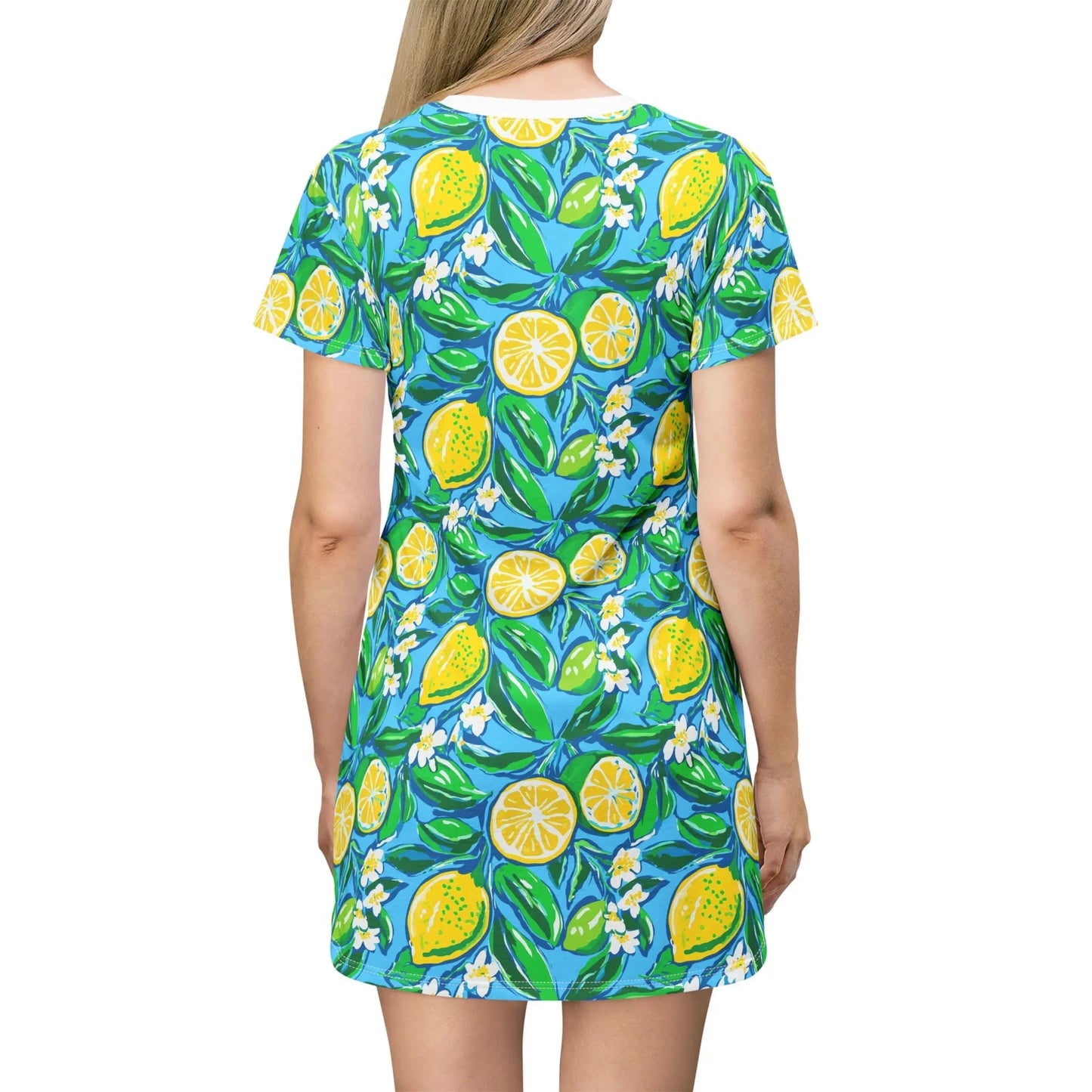 Citrus Splash T-Shirt Dress - All Over Prints