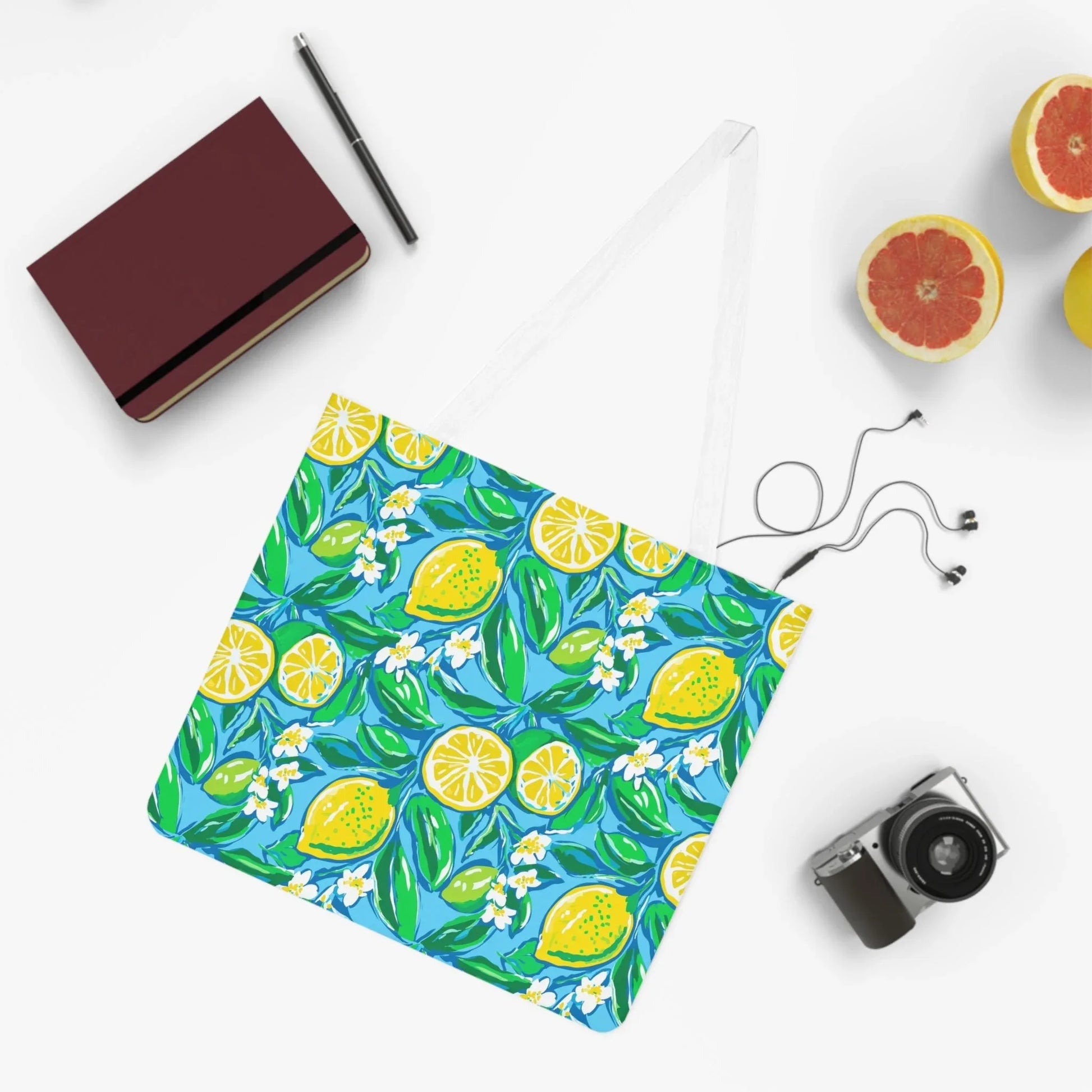 Citrus Splash Tote Bag - One size / White - Bags