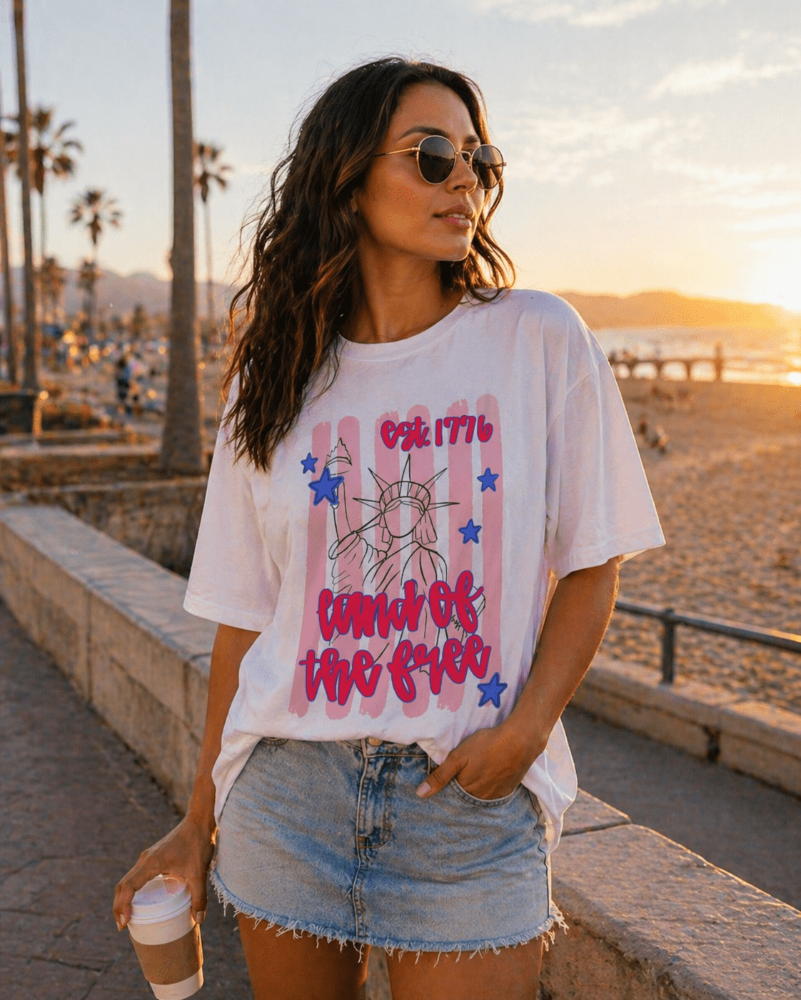 Coastal Cowgirl T-Shirt – RELLE Fashion & Lifestyle – Product Image