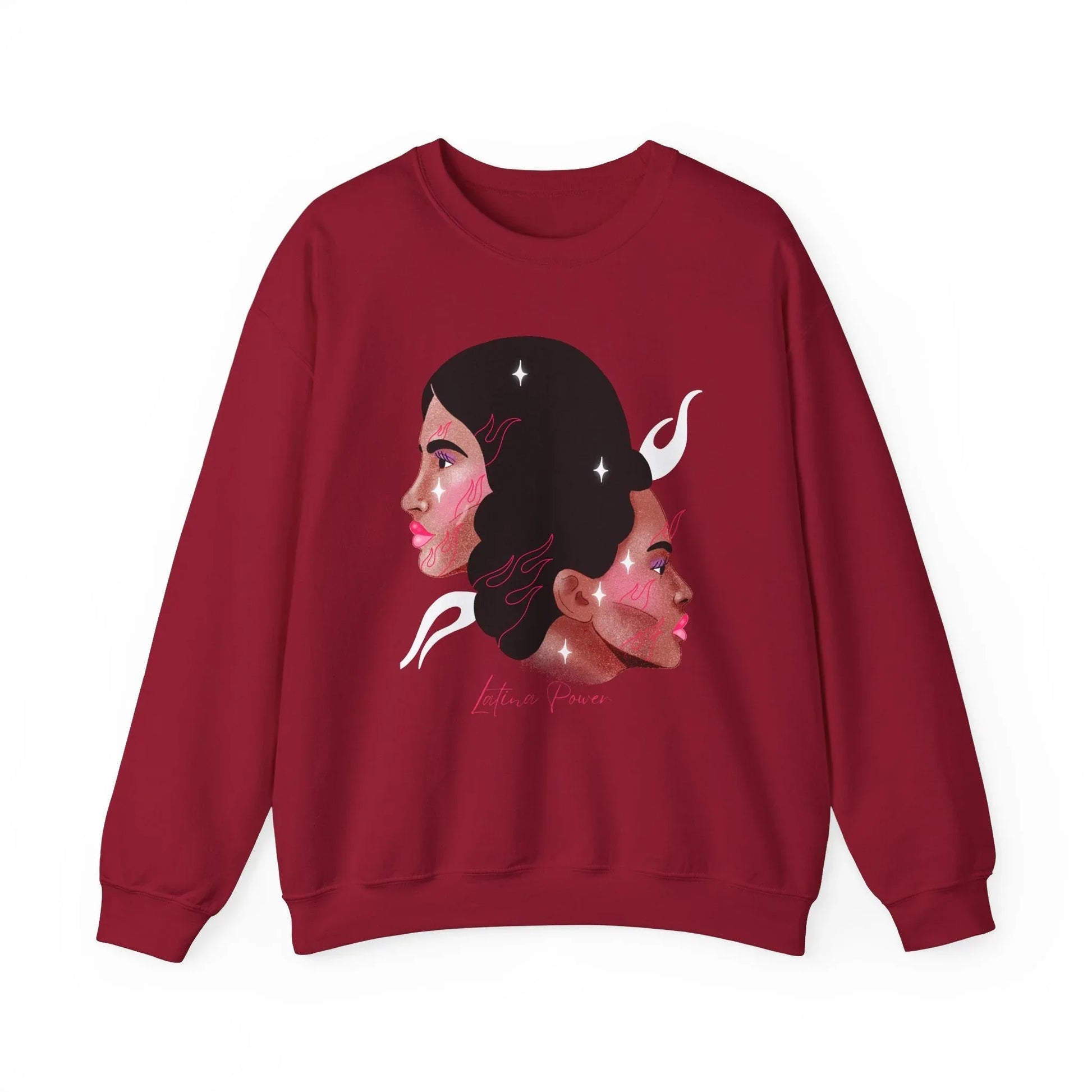 Corazón Latino Sweatshirt | Unisex - S / Cardinal Red