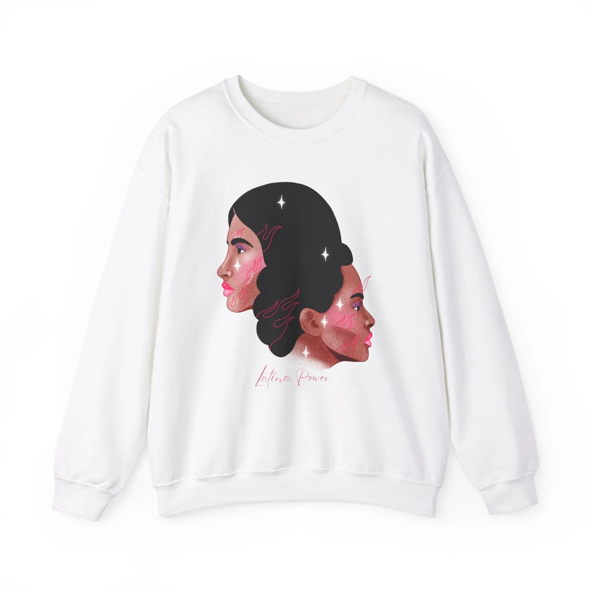 Corazón Latino Sweatshirt | Unisex - S / White