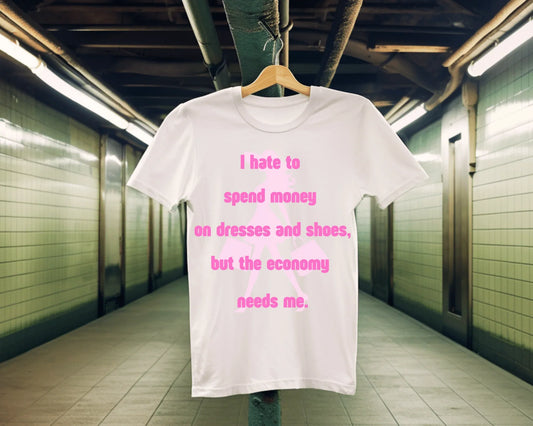 Economic Fashionista | white | Unisex - T-Shirt