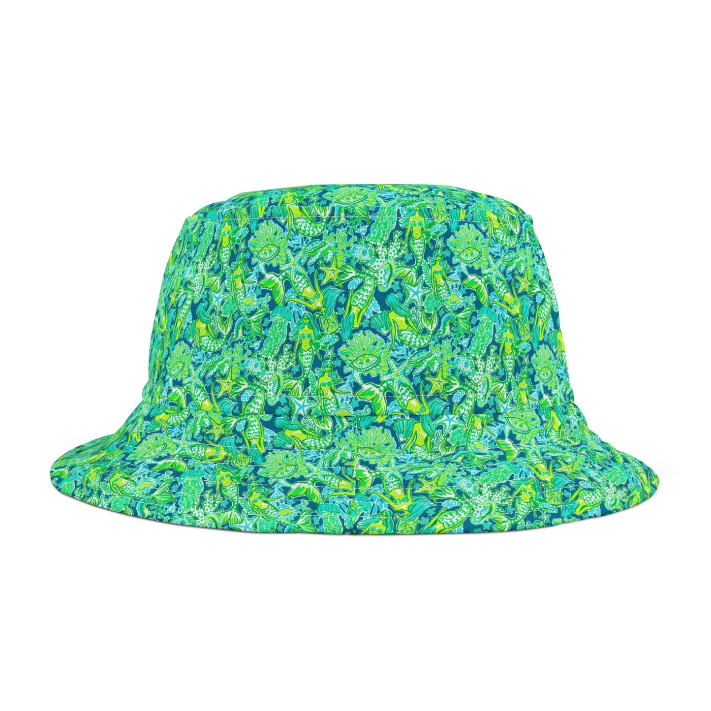 Emerald Mermaid Bucket Hat - Small / White stitching - Hats