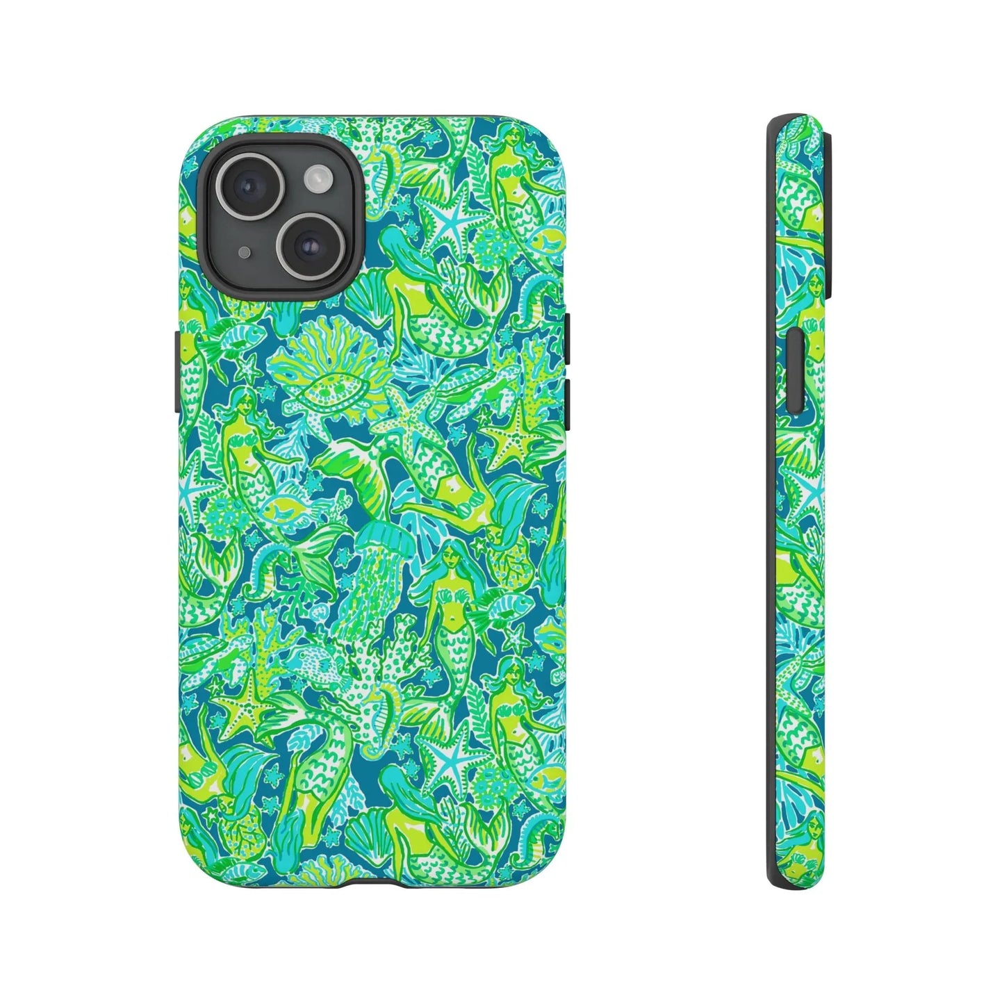 Emerald Mermaid iPhone Case - 15 Plus / Matte - Phone