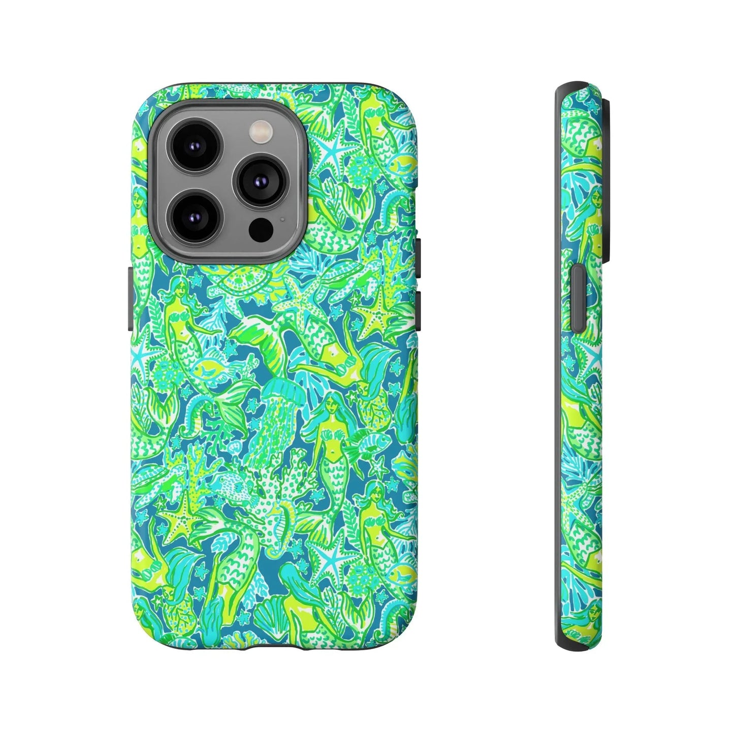Emerald Mermaid iPhone Case - 14 Pro / Matte - Phone