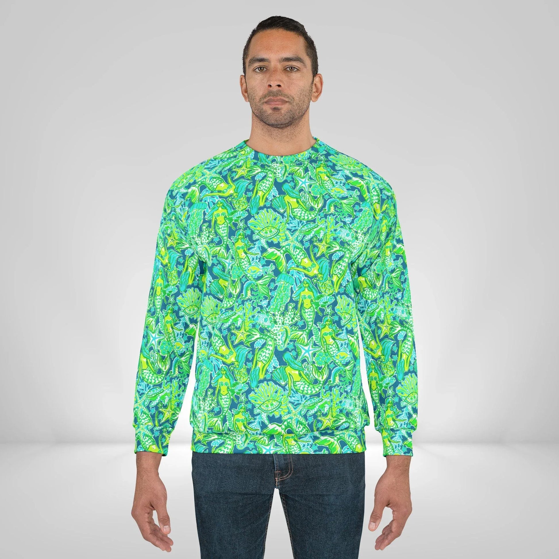 Emerald Mermaid Sweatshirt - All Over Prints