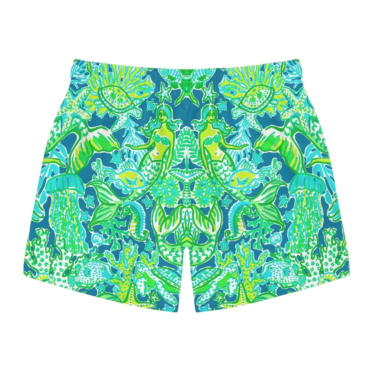Emerald Mermaid Swim Trunks - All Over Prints
