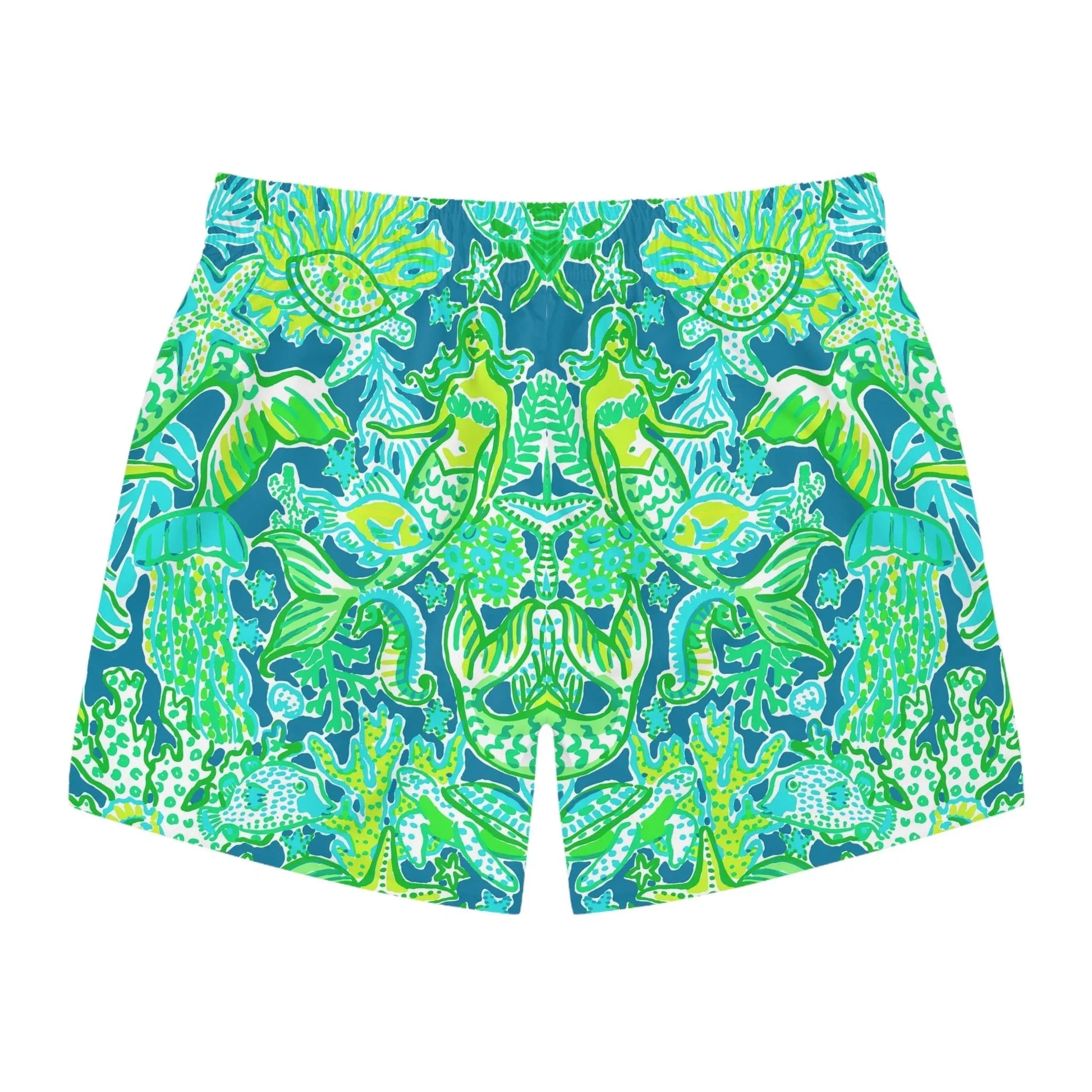 Emerald Mermaid Swim Trunks - All Over Prints