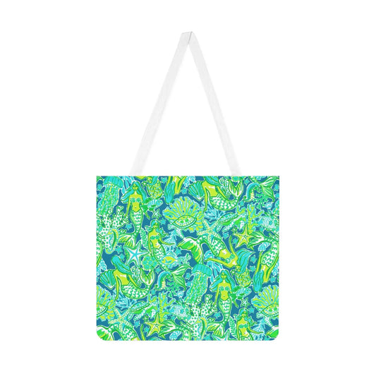 Emerald Mermaid Tote Bag - One size / White - Bags