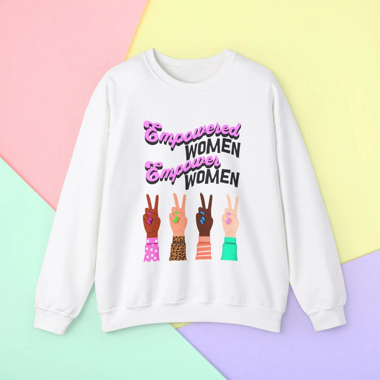 Empowered Women Empower the World Sweatshirt - White / S