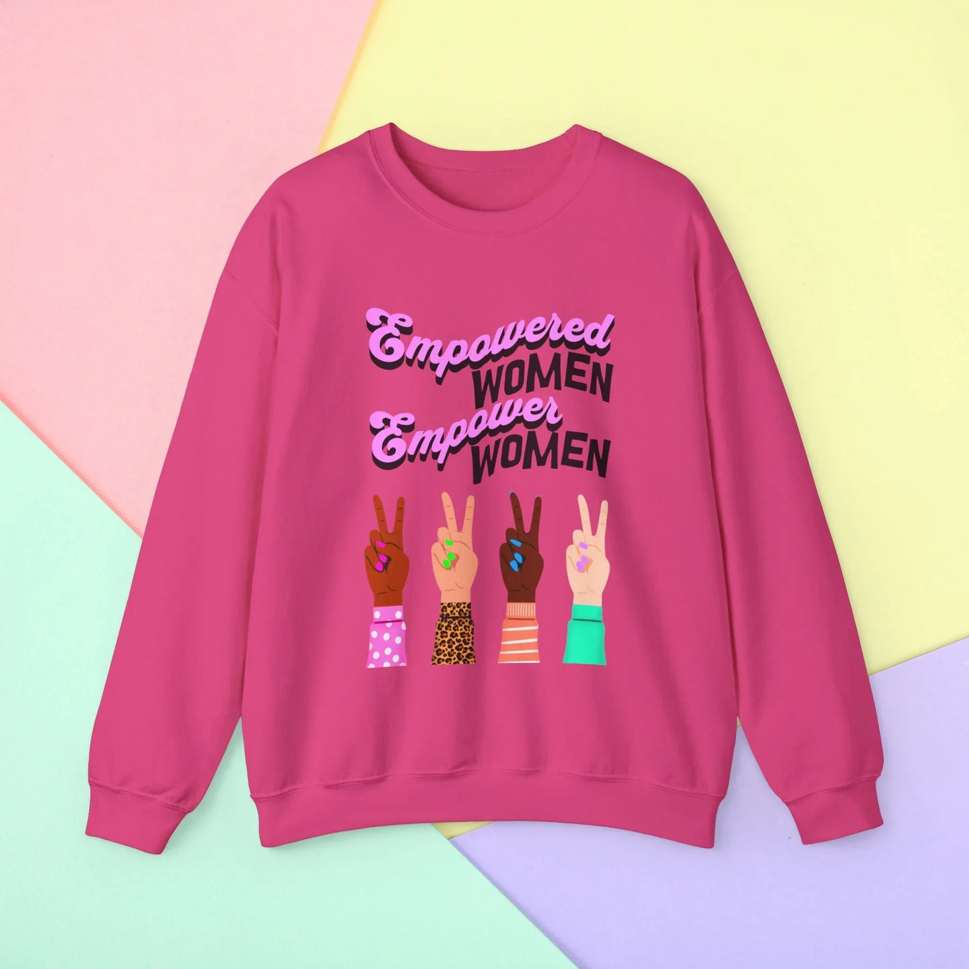 Empowered Women Empower the World Sweatshirt - Heliconia / S