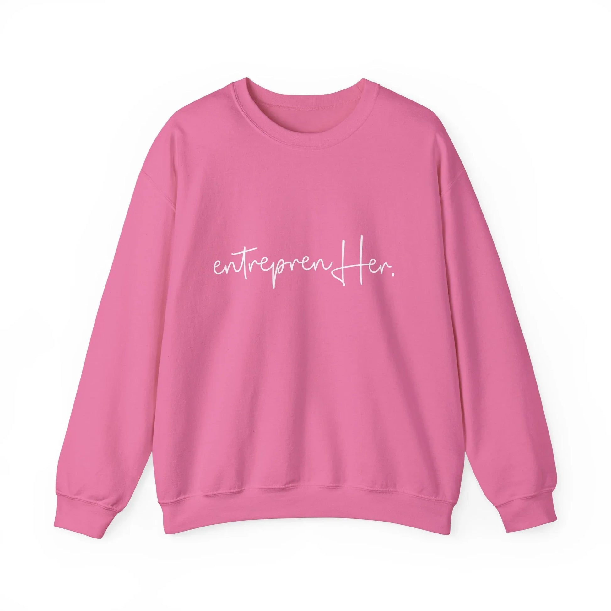 EntreprenHER Sweatshirt - Safety Pink / S