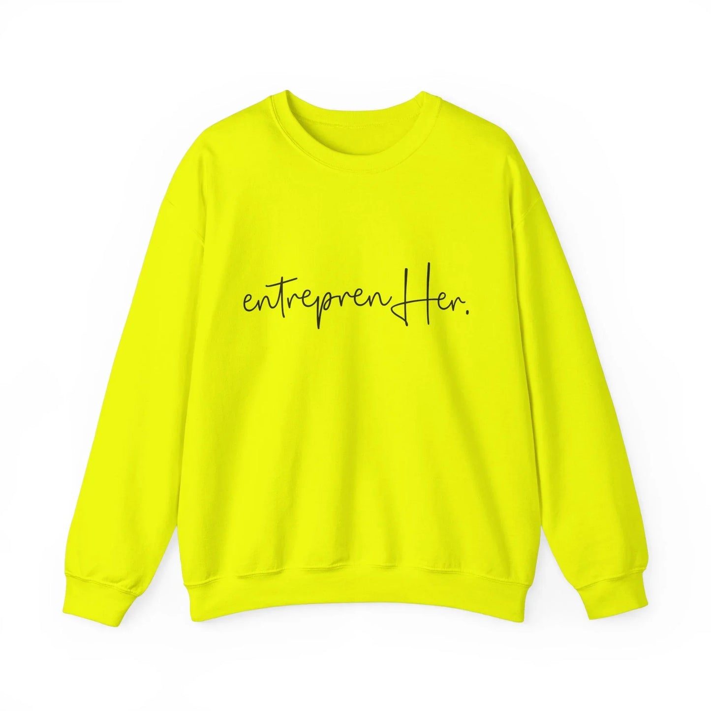 EntreprenHER Sweatshirt - Safety Green / S