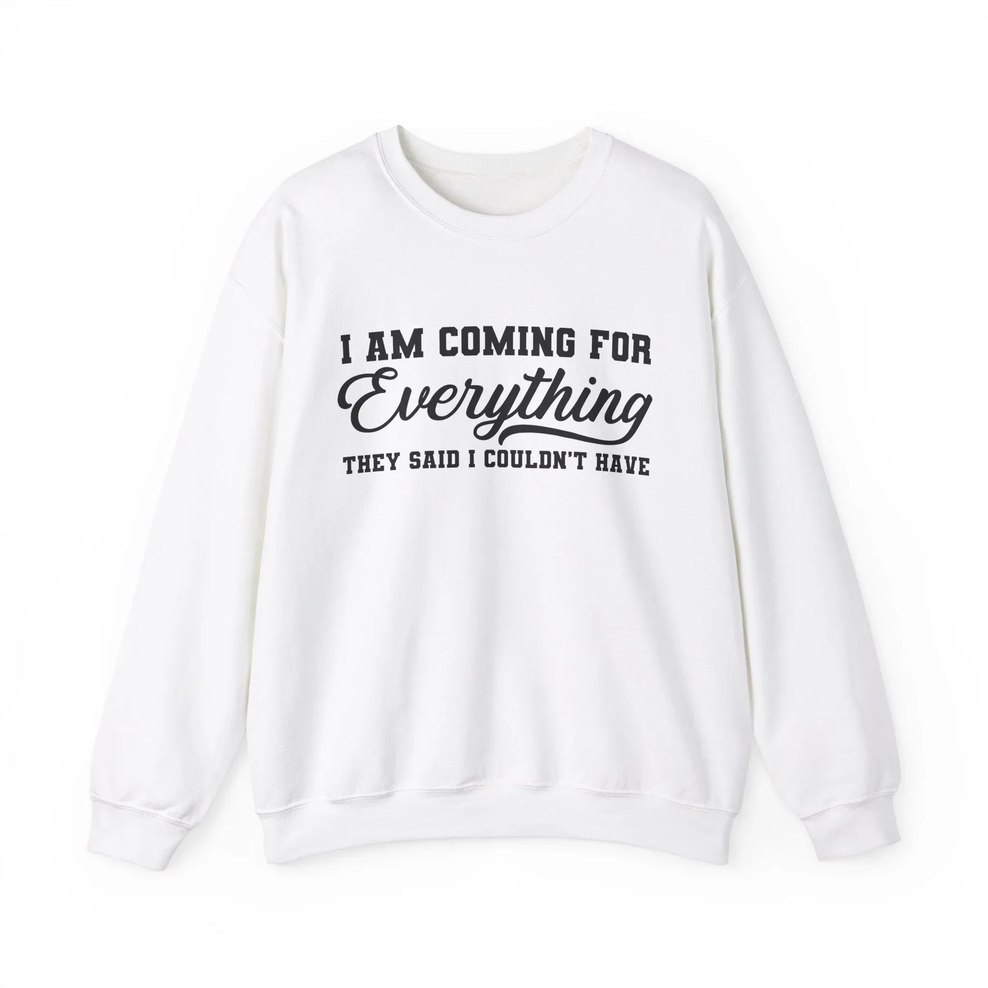 Everything I Deserve Sweatshirt - White / S