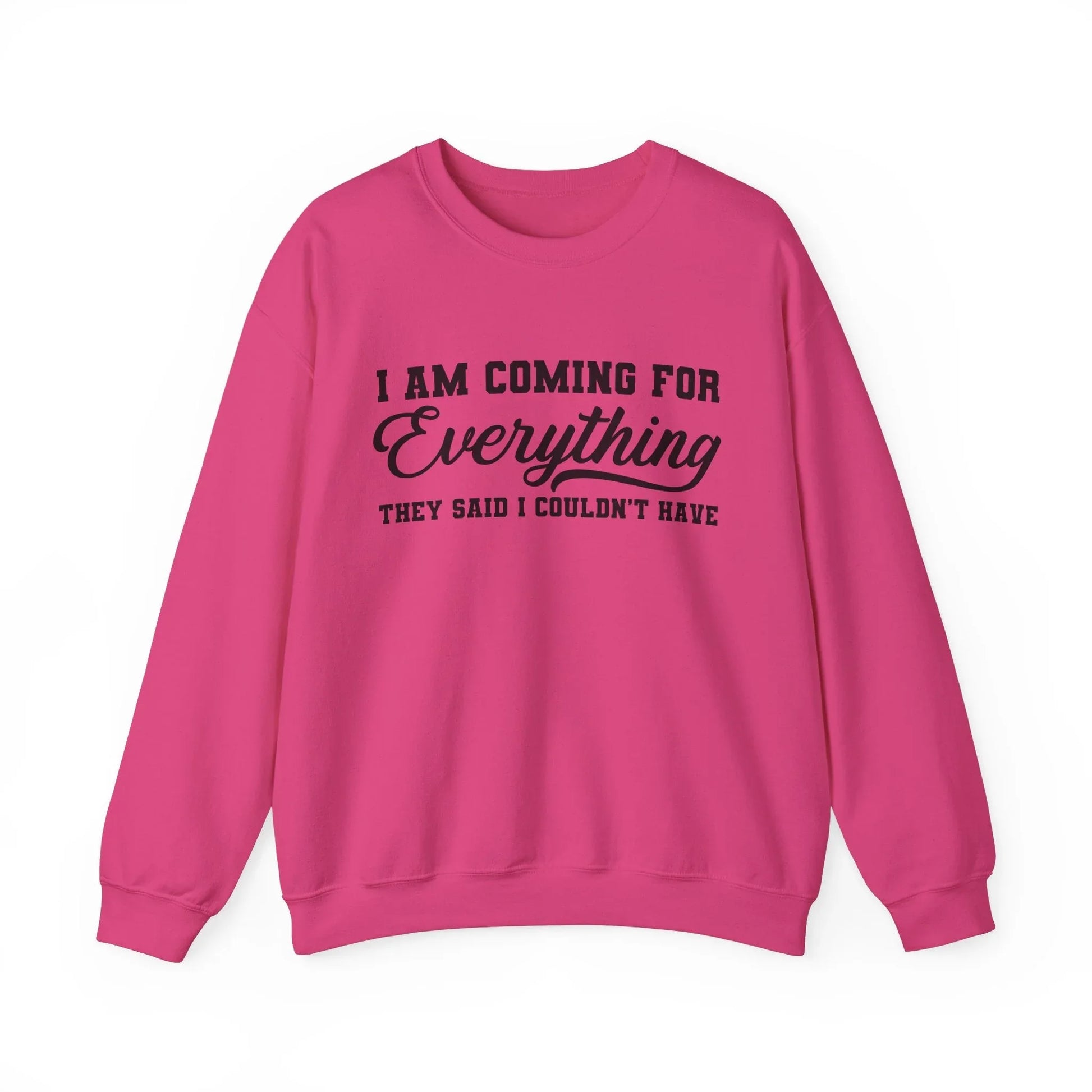Everything I Deserve Sweatshirt - Heliconia / S