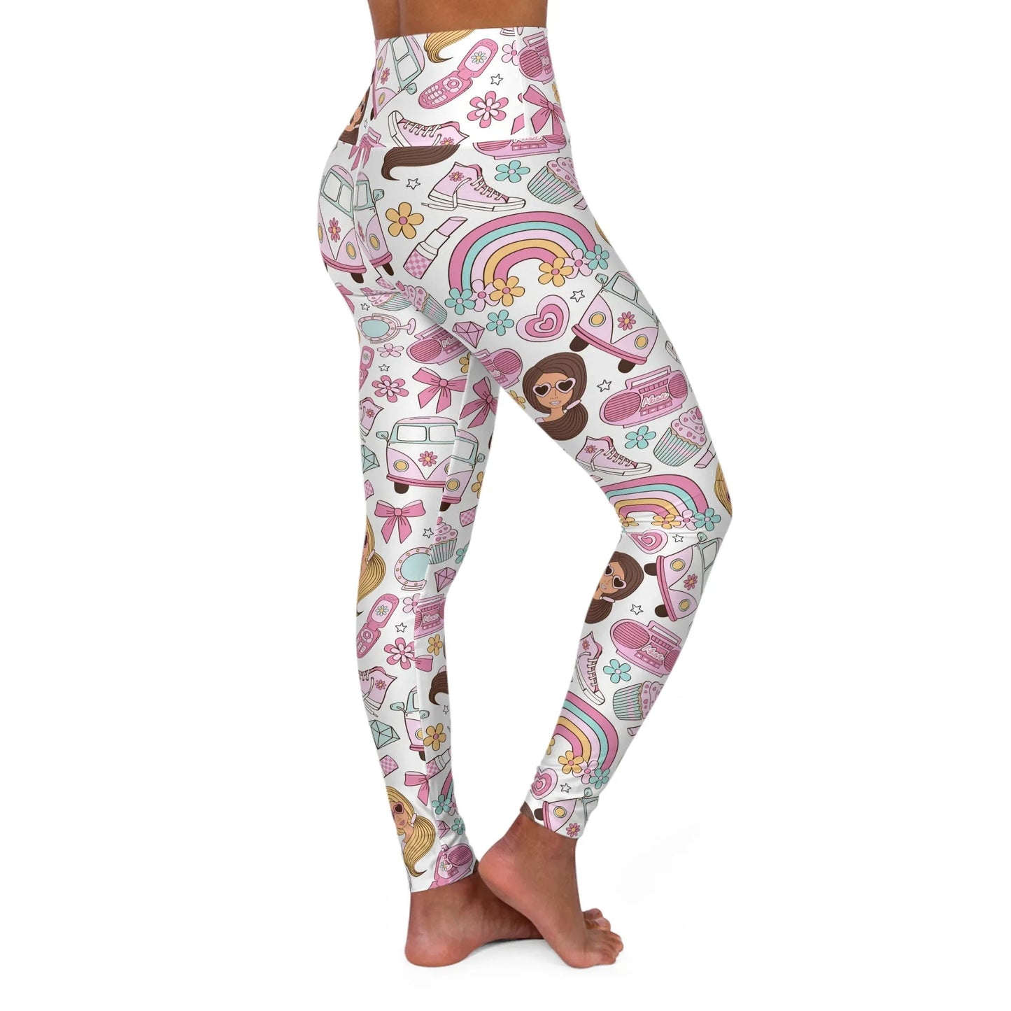 Fierce Females High Waisted Yoga Leggings - All Over Prints