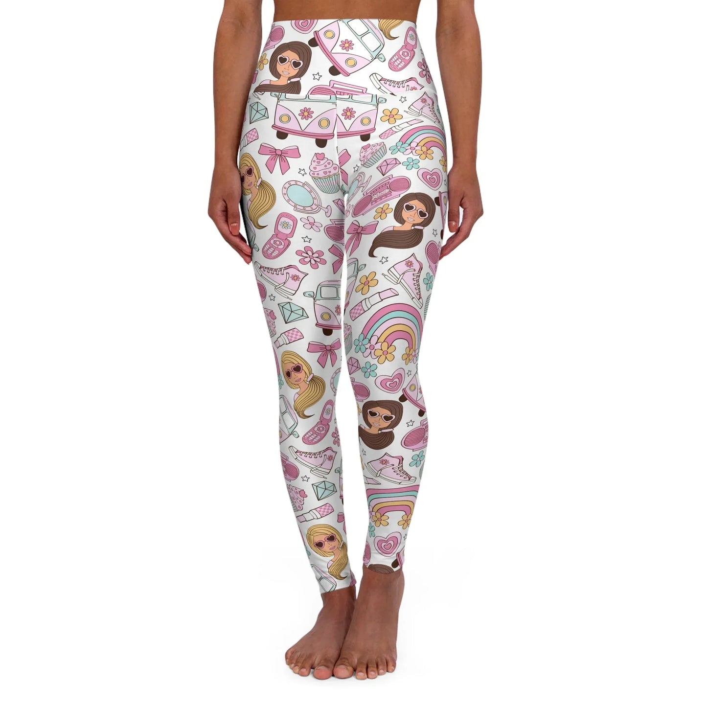 Fierce Females High Waisted Yoga Leggings - XS - All Over Prints