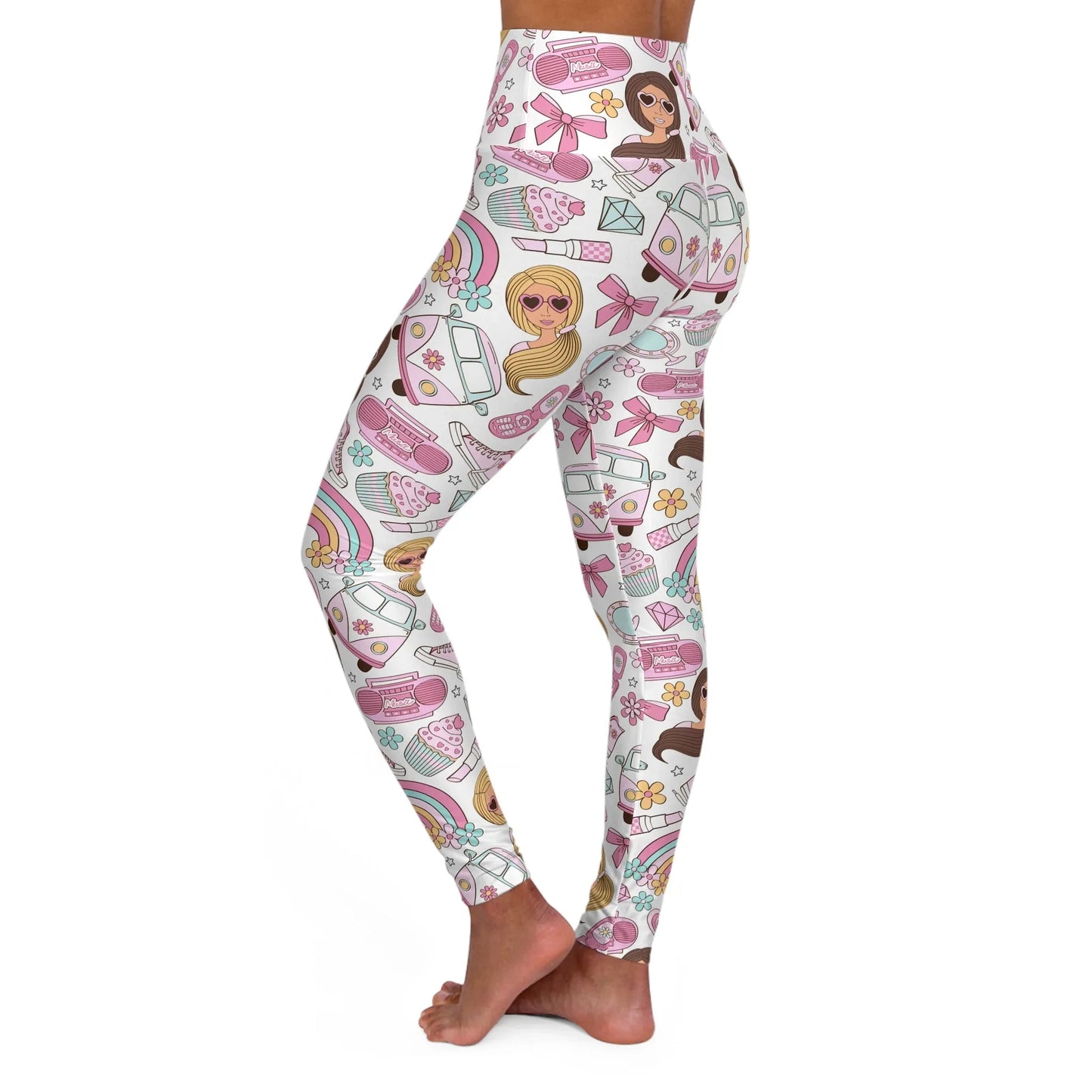 Fierce Females High Waisted Yoga Leggings - All Over Prints