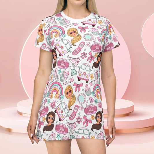 Fierce Females T-Shirt Dress - All Over Prints