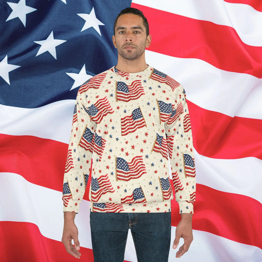 Flag of Freedom Spirit Sweatshirt - All Over Prints