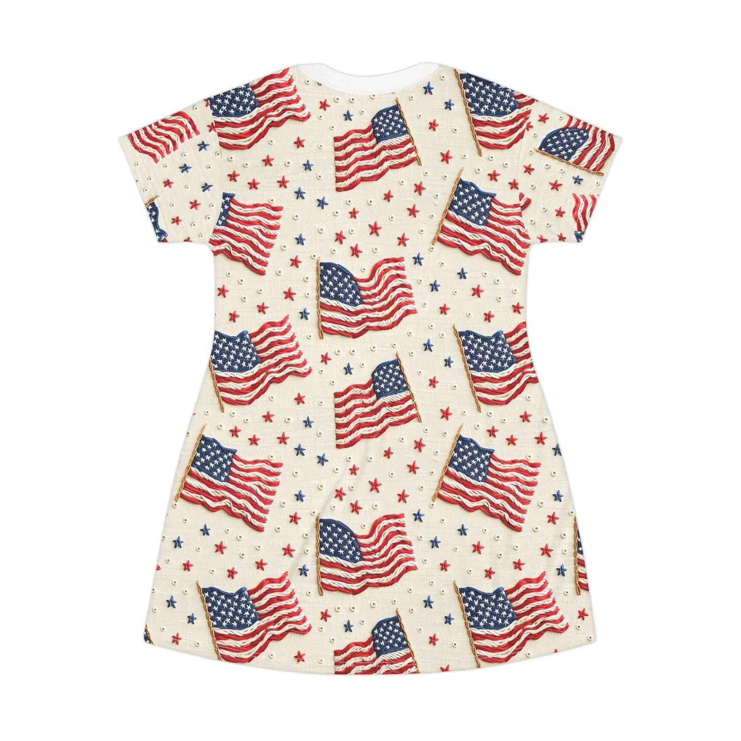 Flag of Freedom T-Shirt Dress - All Over Prints