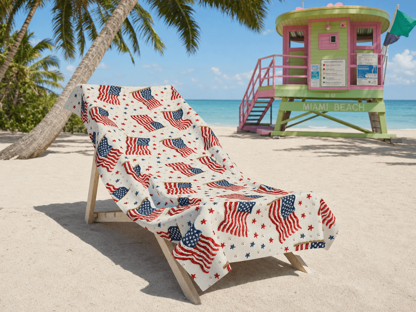 Flag of Freedom Towel – RELLE Fashion & Lifestyle – Product Image