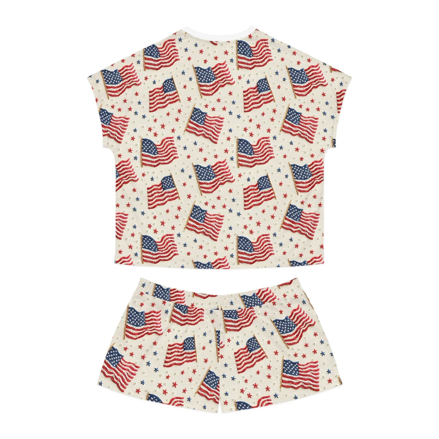 Flag of Freedom Women’s Short Pajama Set - All Over Prints