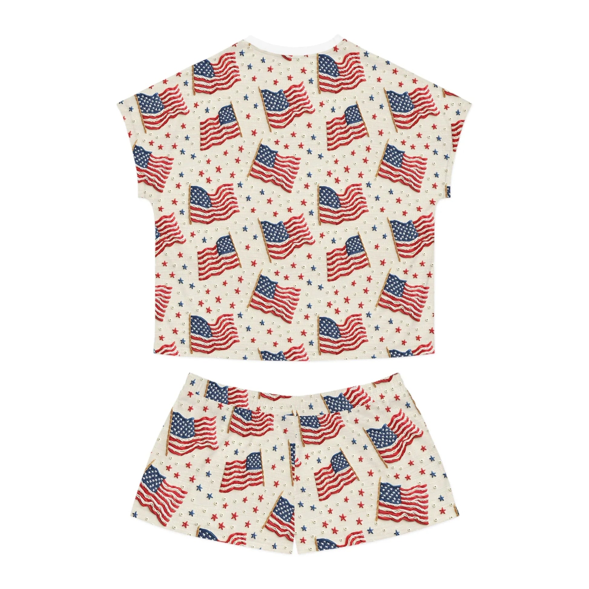Flag of Freedom Women’s Short Pajama Set - All Over Prints
