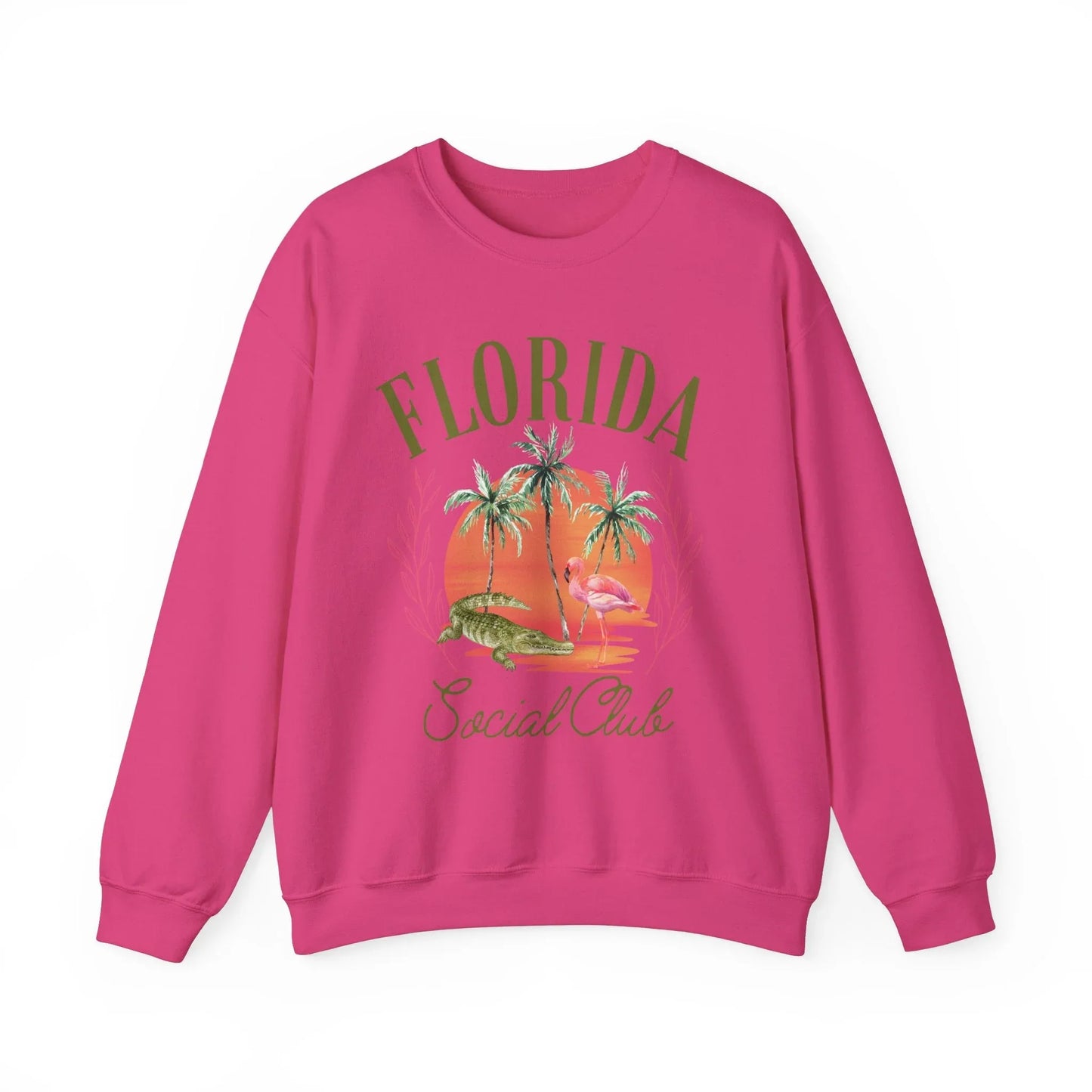 Florida Social Club Sweatshirt | Unisex - Heliconia / S