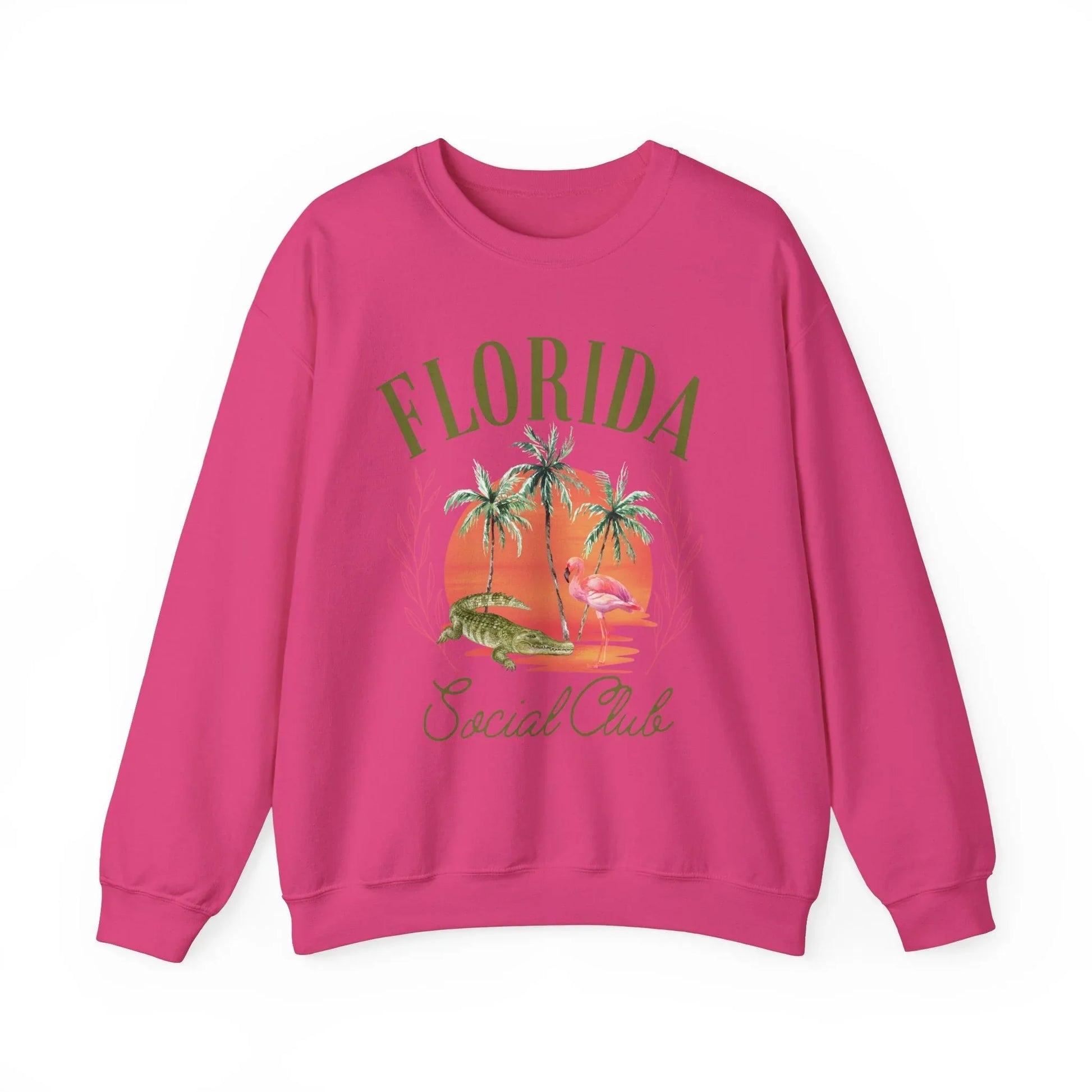 Florida Social Club Sweatshirt | Unisex - Heliconia / S