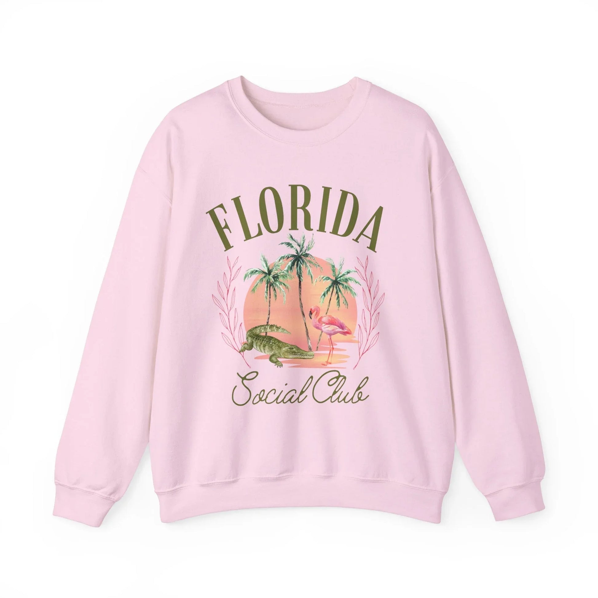 Florida Social Club Sweatshirt | Unisex - Light Pink / S