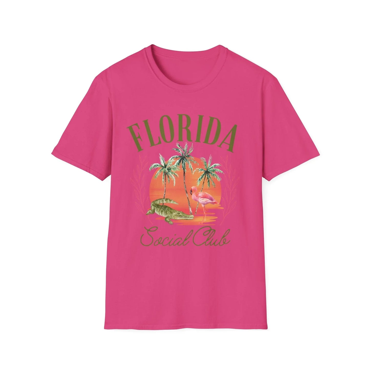 Florida Social Club T-Shirt | Unisex - S / Heliconia