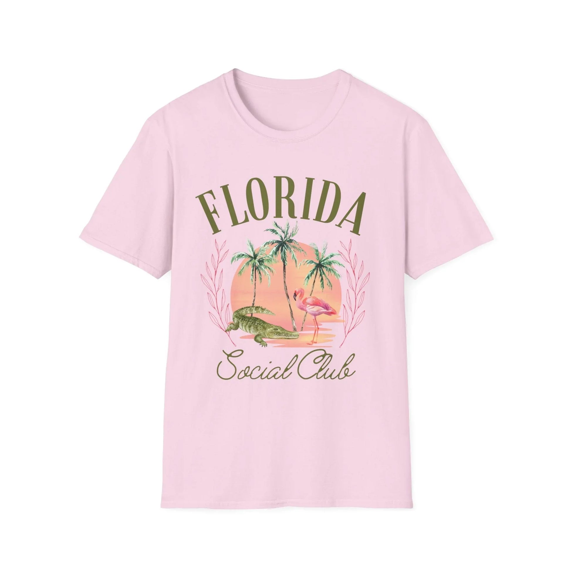 Florida Social Club T-Shirt | Unisex - S / Light Pink