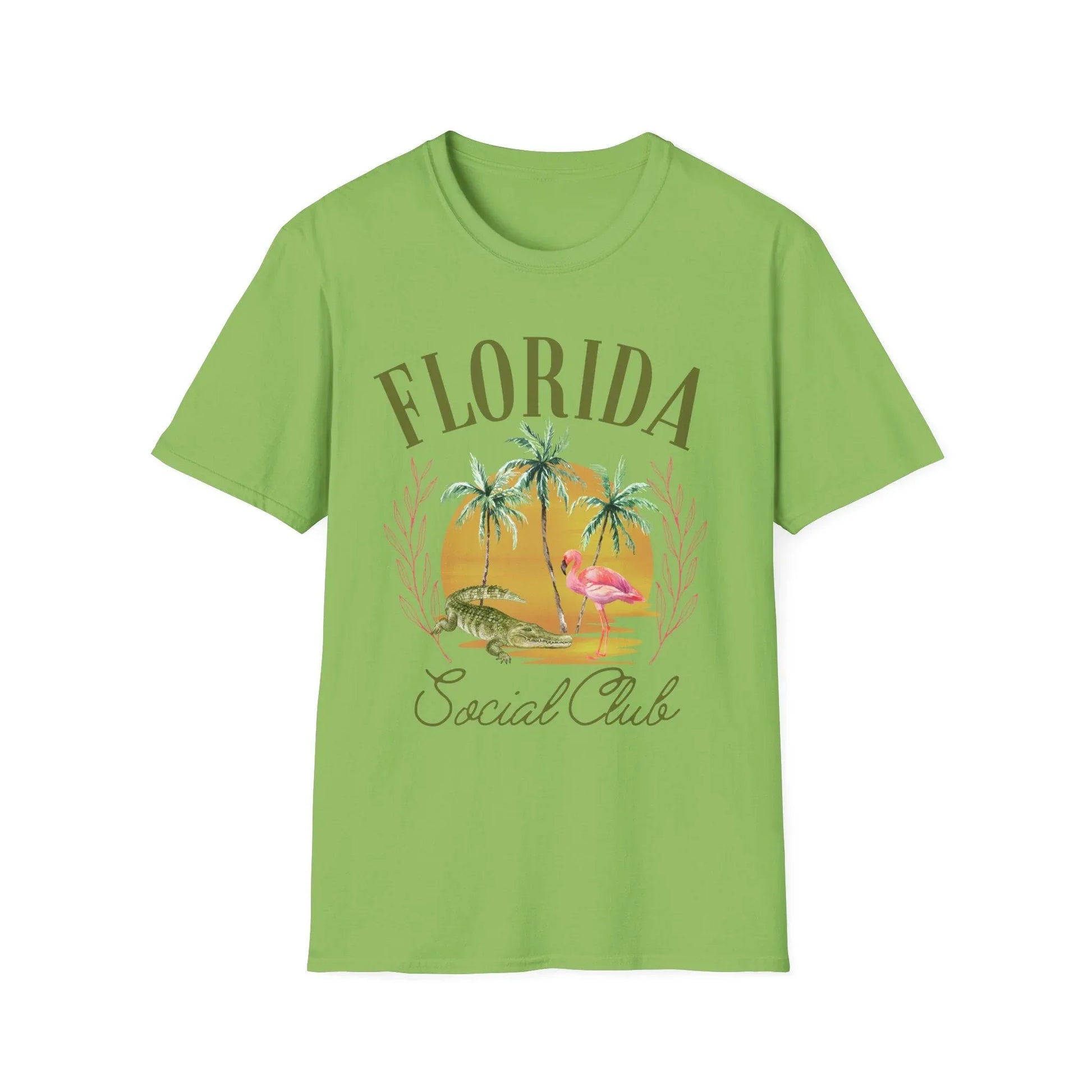 Florida Social Club T-Shirt | Unisex - S / Lime
